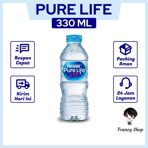 Jual Air Mineral Nestle Pure Life Kemasan Botol 330 Ml Shopee Indonesia 6880