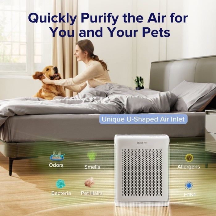 Jual Levoit Vital 100S Pet Care Smart True HEPA Air Purifier USA