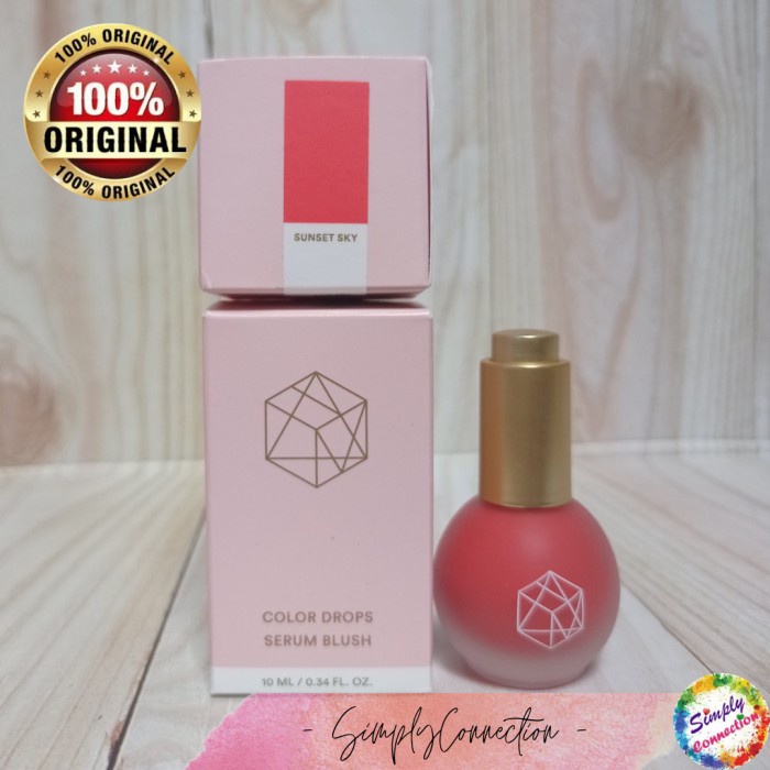 Jual EM COSMETICS Color Drops Serum Blush | Shopee Indonesia