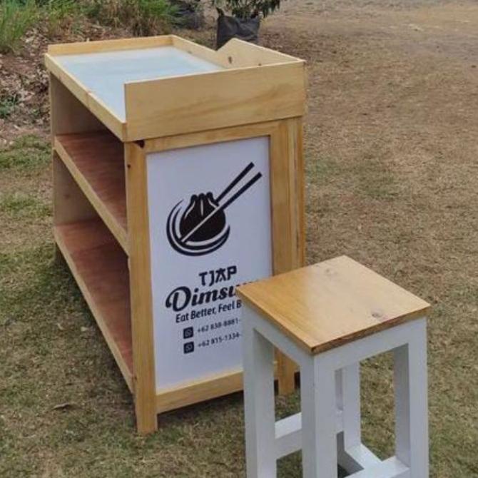 Jual Booth Portable Murah - Meja Kasir Kayu Jati Belanda - Meja Kasir ...
