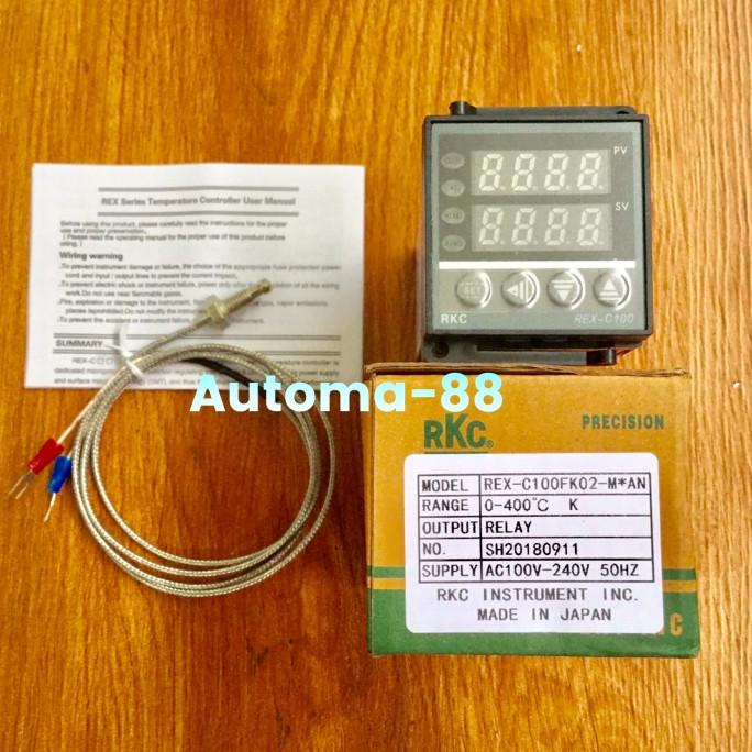 Jual Digital Rex-C100 Temperature Controller Thermostat Out Relay RKC ...