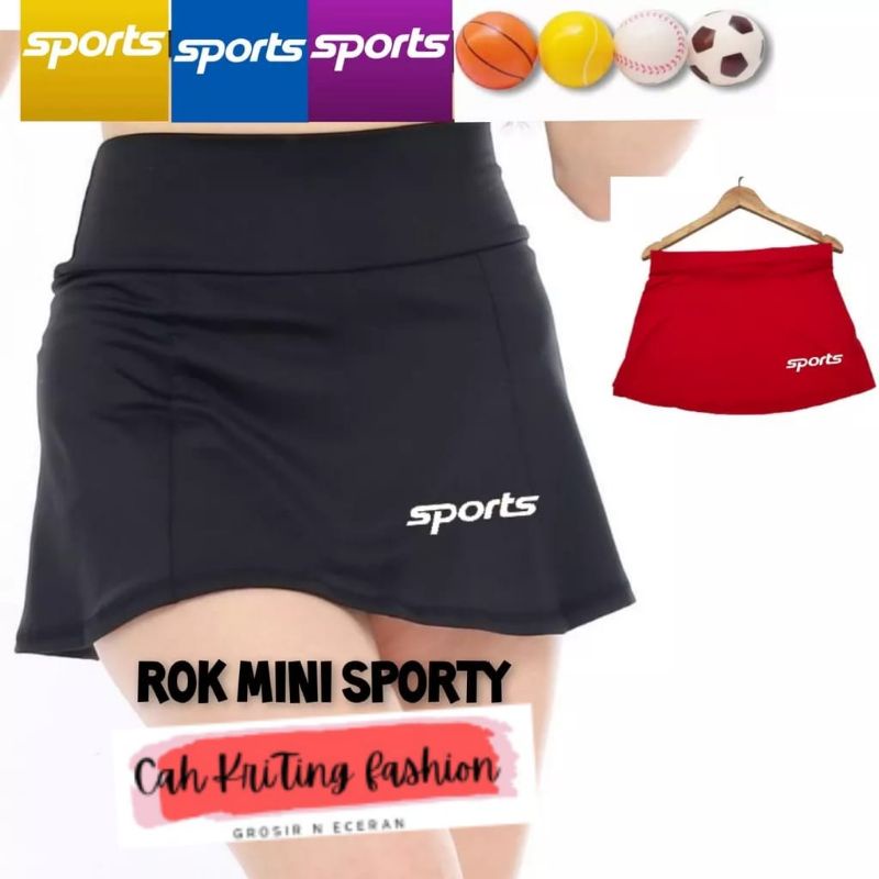 Jual ROK MINI TENIS PANJANG 38 CM ROK A | Shopee Indonesia