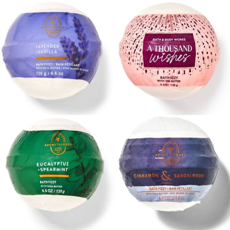 Jual BATH FIZZY BATH BOMB 130 G MIX BATH & BODY WORKS VANILLA BEAN NOEL