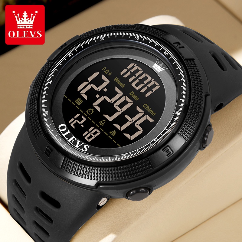 Jual OLEVS Jam Tangan Digital Pria Original Anti Air 50 Meter