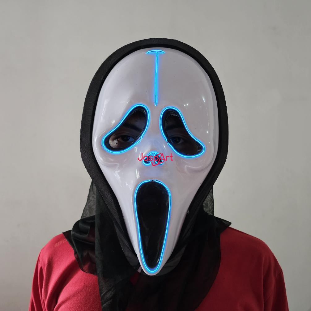 Jual Topeng Halloween Scream Kostum Hantu Seram Haloween Scary Mask ...