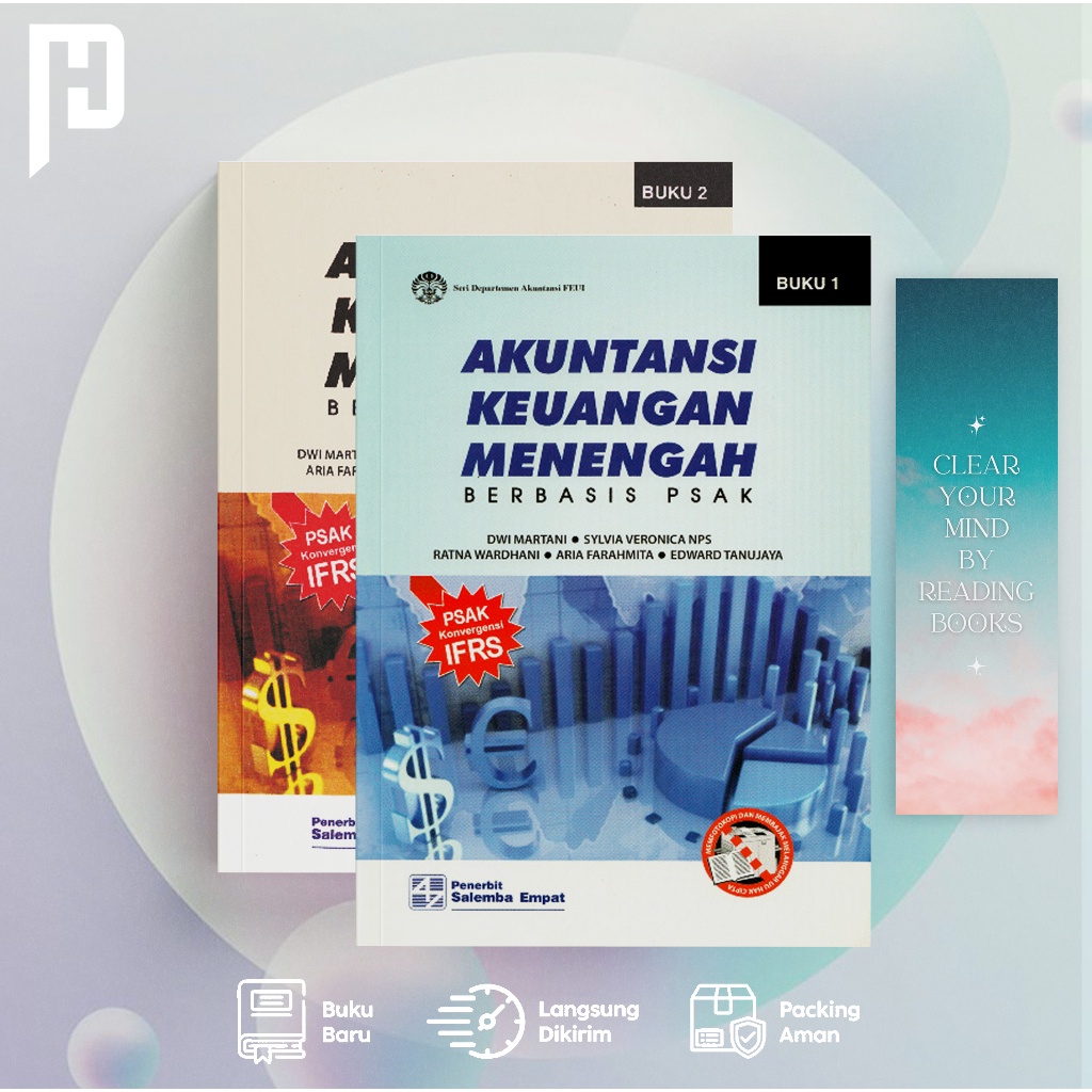 Jual Akuntansi Keuangan Menengah Berbasis PSAK Buku 1 Dan Buku Buku 2 ...