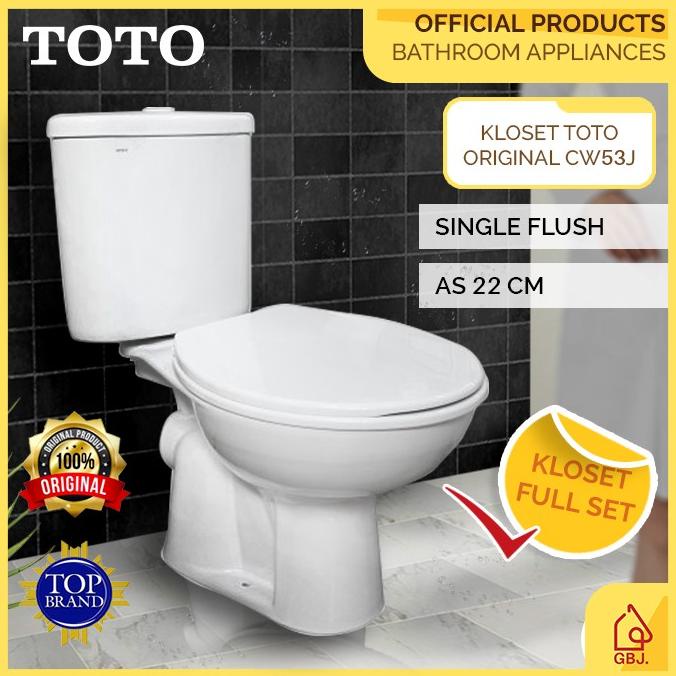 Jual KLOSET DUDUK PUTIH TOTO CW53J / KLOSET DUDUK ORIGINAL TOTO ...