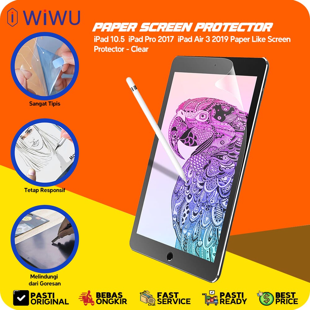 Jual WIWU Paperlike Screen Protector Tempered iPad Pro 11 Air - Main Image