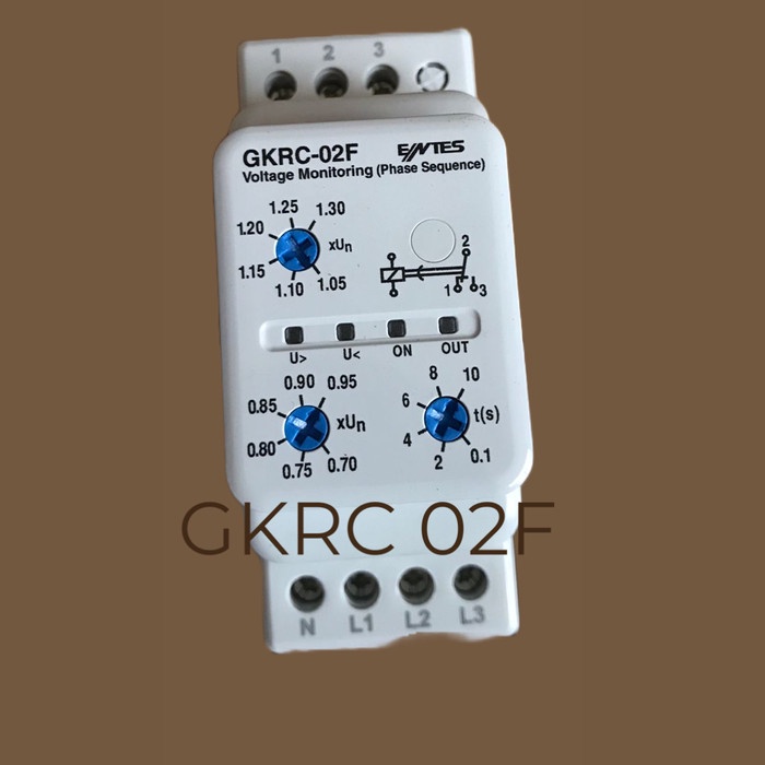 Jual TERLARIS Relay Under Over Voltage GKRC 02F ENTES /MINI TIMER