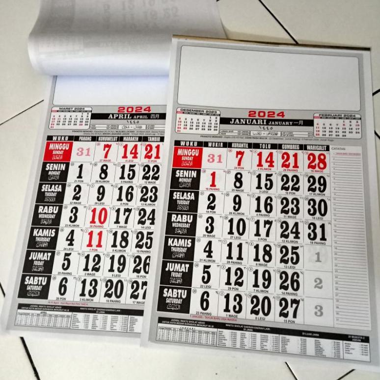 Jual kalender nasional 2024 Viral Shopee Indonesia