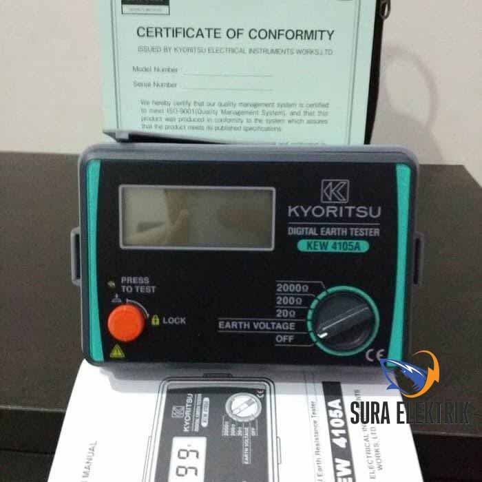 Jual DIGITAL EARTH TESTER MEGGER GROUNDING 4105 A KYORITSU Shopee