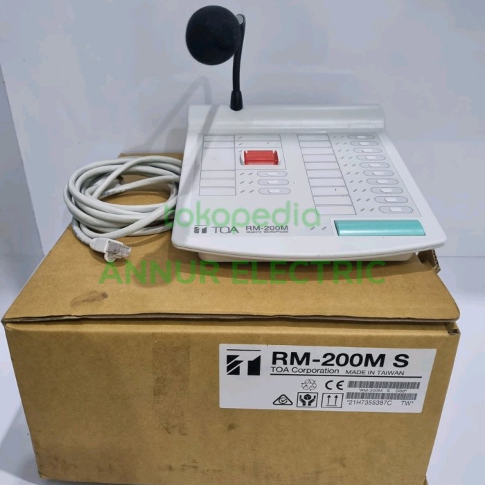Jual Mic Paging TOA RM-200M S TOA RM200M Remote Mic Original | Shopee ...