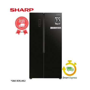 Jual KULKAS SHARP SIDE BY SIDE SJ-IS 61G BK - (2 PINTU) | Shopee Indonesia
