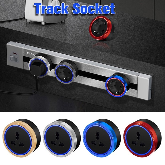 Jual Guid Adapter Socket Power Track Colokan Listrik Usb Steker ...