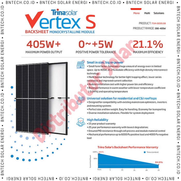 Jual Panel Surya / Solar Sel / Solar Panel Monocrystalline 400WP ...
