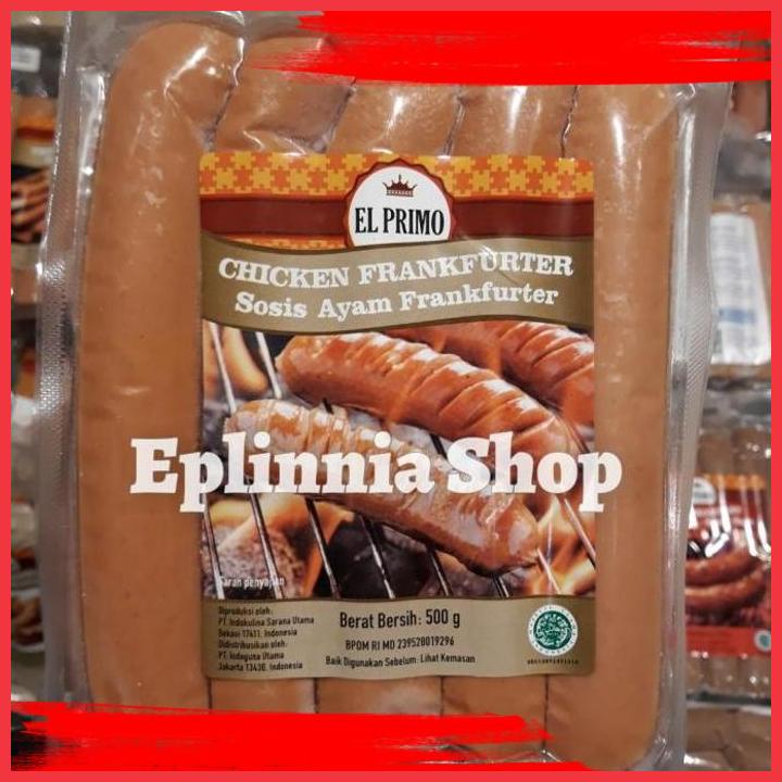 Jual (EPL) EL PRIMO CHICKEN FRANKFURTER 500 GR SOSIS AYAM FRANKFURTER