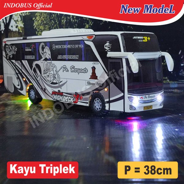 Jual Indobus Miniatur Bus Bis Haryanto Livery Ramashinta Putih Jb Shd Ready Shopee Indonesia