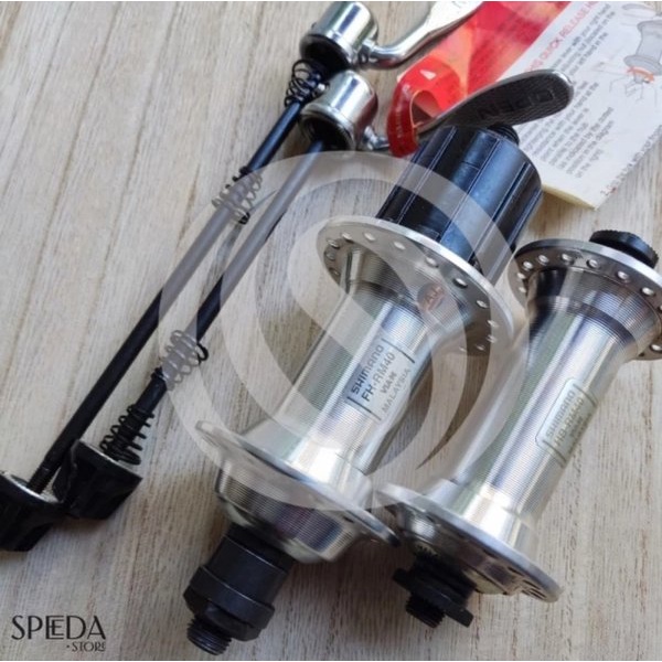 Bộ hub đùm mayo Shimano Altus HB-RM40, 36H, phanh chữ V, đai ốc Nguyên