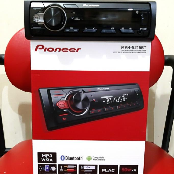 Jual TAPE HEAD UNIT SINGLE DIN PIONEER MVHS215BT BLUETOOTH USB AUX