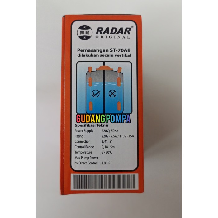 Jual Terbaru Jpradar St - 70 Ab Pelampung Air Otomatis Radar Otomatis ...