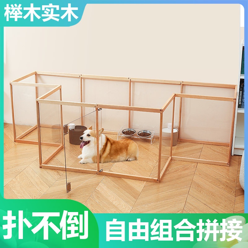 Jual Kandang Anjing Playpen, Kandang Anjing Dalam Ruangan Kayu Padat