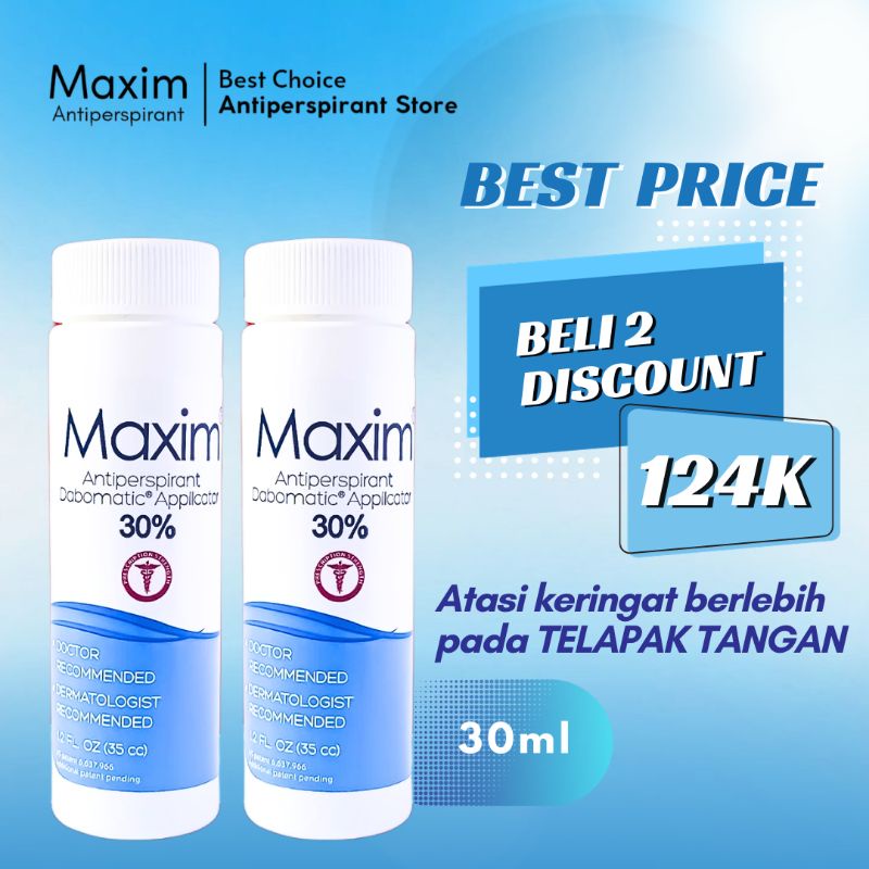 Jual Maxim Antiperspirant 30 Kaki dan Tangan (2pcs) Menghilangkan