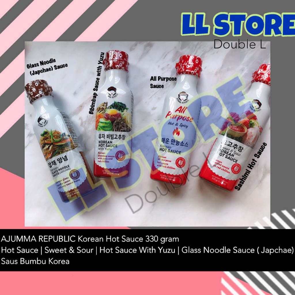 Jual Ajumma Republic Korean Hot Sauce 330 Gr Japchae Bibimbap Sashi Sauce Saus Korea Shopee 5244