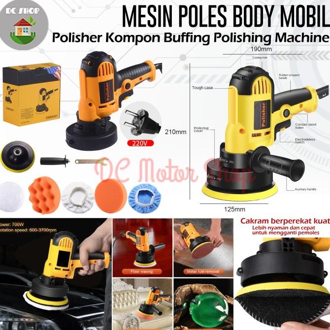 Jual Mesin Poles Body Mobil Alat Polisher Kompon Buffing Polishing Machine Shopee Indonesia