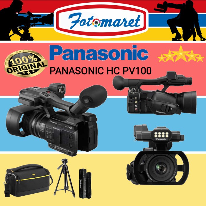 Jual PANASONIC HC PV100 CAMCORDER/ HC PV100/ CAMCORDER PANASONIC RESMI ...