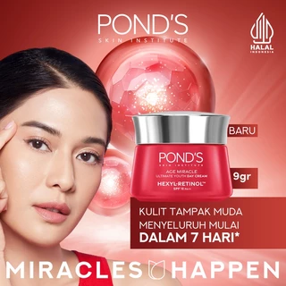 Pond's Age Miracle Hexyl Retinol Niacinamide Day Cream 9gr (Mencerahkan Kulit dalam 7 hari dengan 10x kekuatan Anti Aging Terbaik)