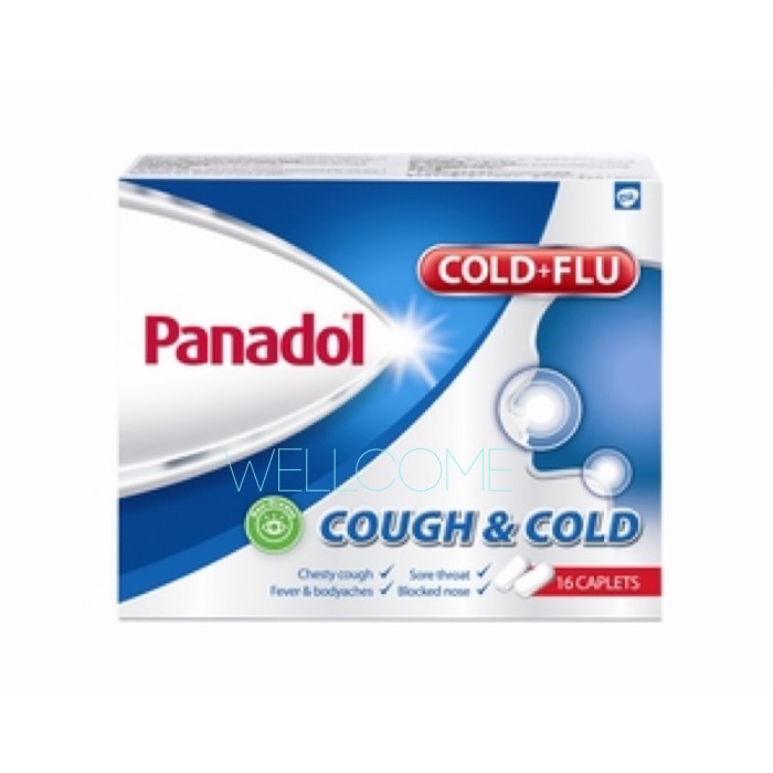 Jual Panadol Cold+Flu Cough & Cold 16 Caplets NonDrowsy Shopee Indonesia