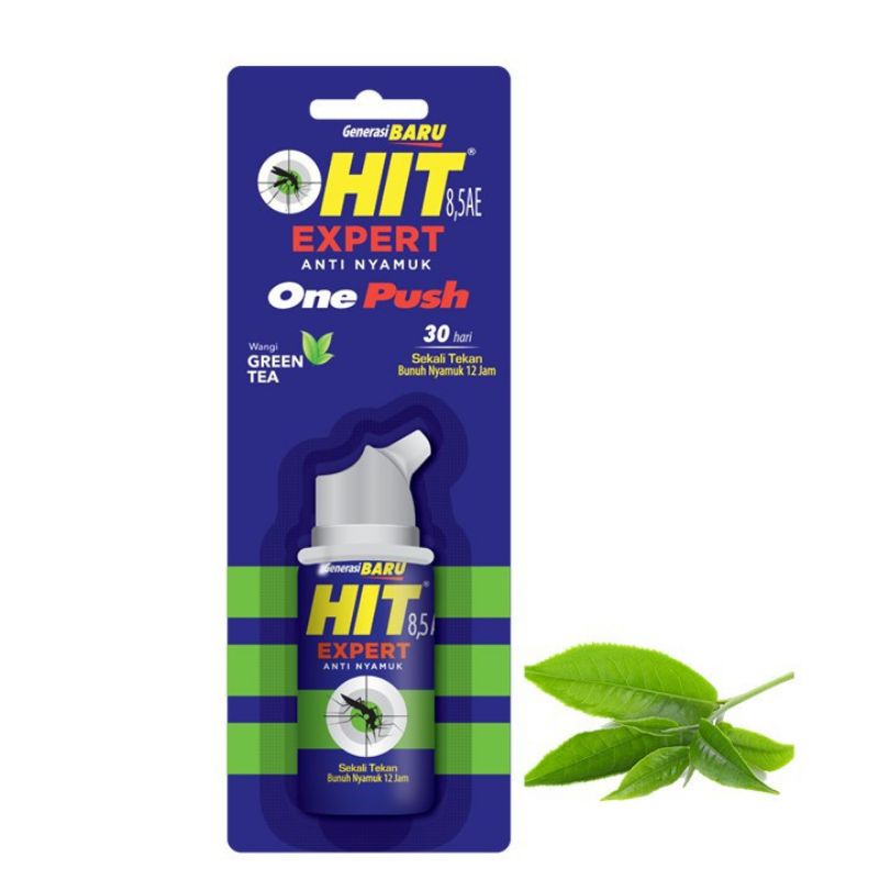 Jual Hit Expert One Push Green Tea Obat Nyamuk Spray | Shopee Indonesia