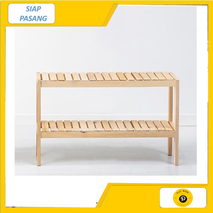 Jual OTTO WOODEN SHELF 80 / RAK KAYU / RAK SEPATU / RAK TOILET | Shopee ...