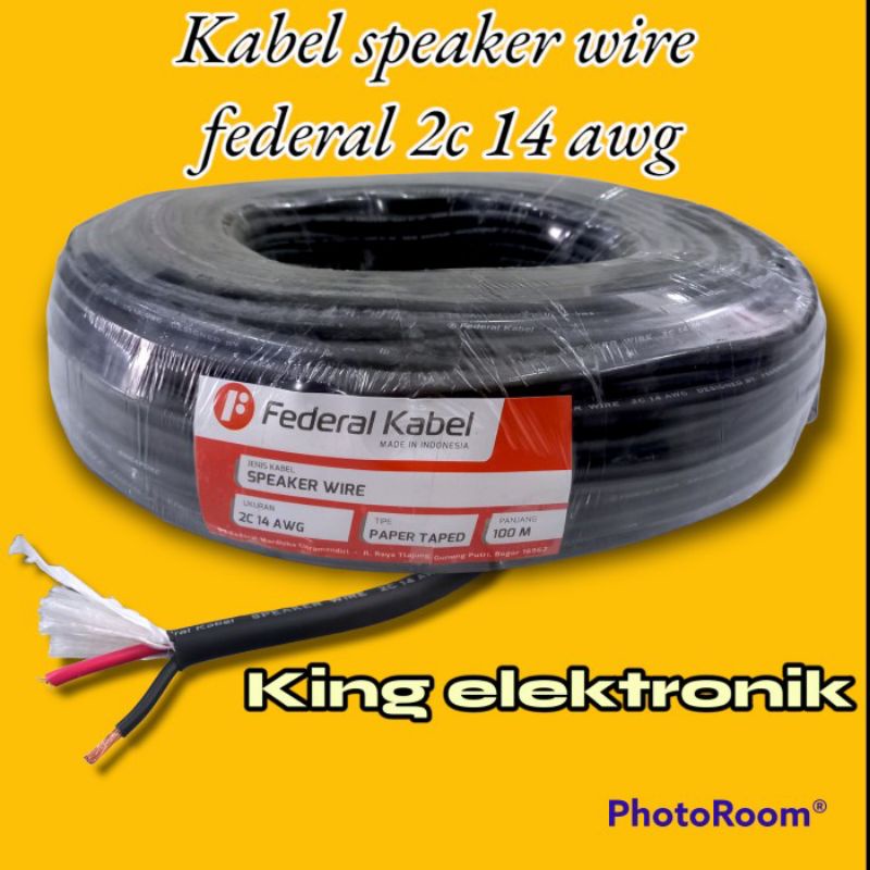 Jual KABEL SPEAKER FEDERAL 2C 14AWG HARGA PER METER | Shopee Indonesia