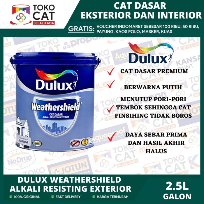 Jual Cat Dasar Dulux Alkali Resisting Exterior 2 5l Galon Cat Dasar