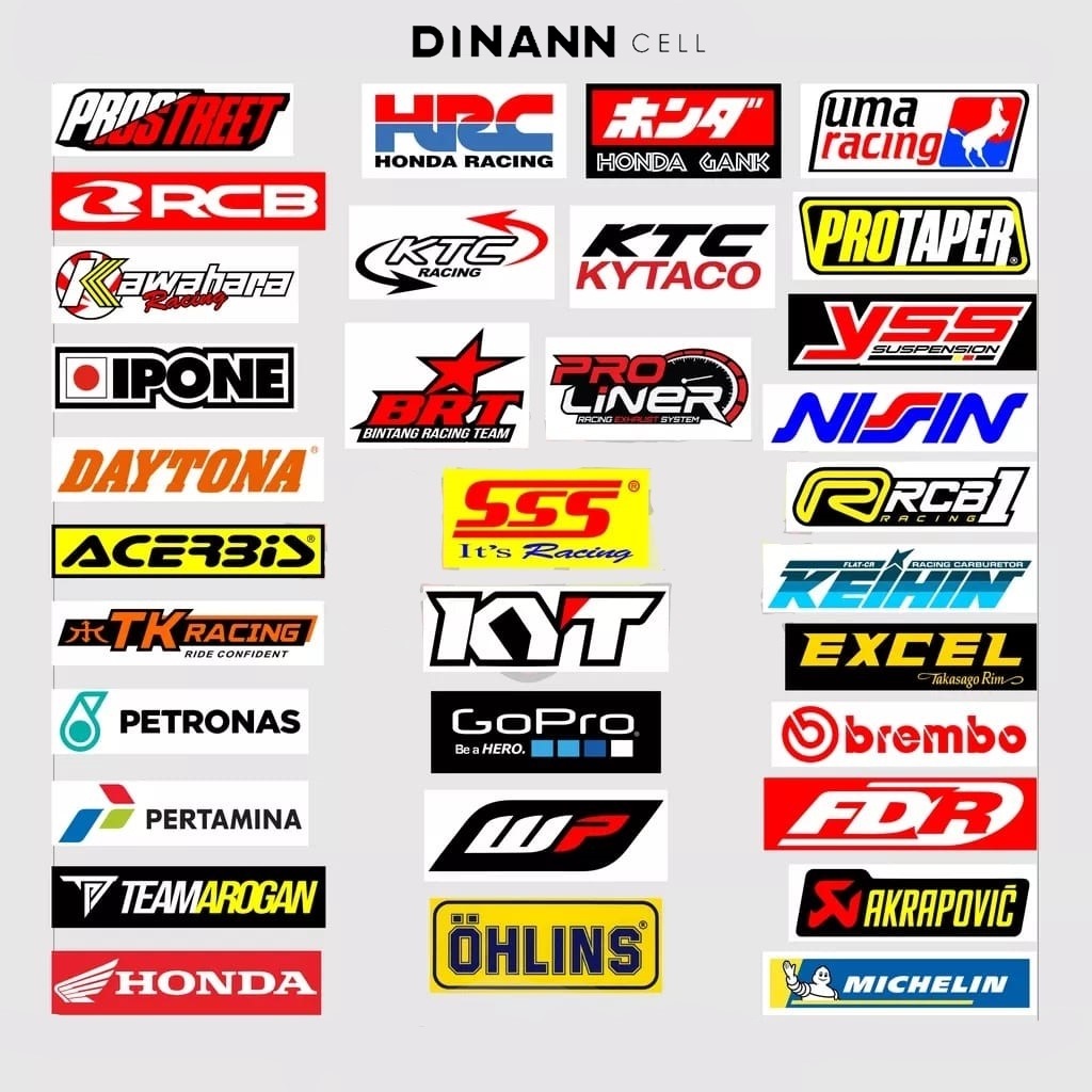 Jual [A] Stiker Motor Sponsor Racing (Bijian) - RCB / GoPro / Honda ...