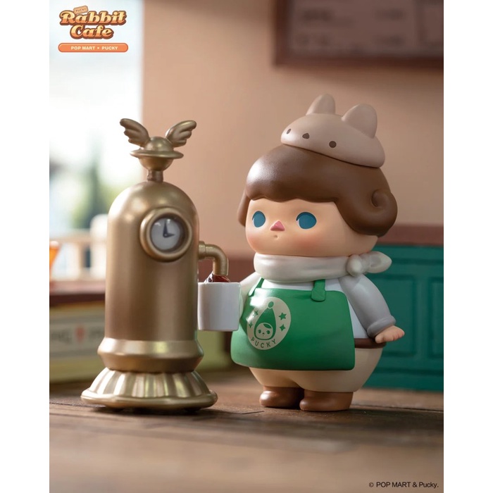 Jual Baru Pop Mart X Pucky Rabbit Cafe Rabbit Barista Popmart Terbatas ...