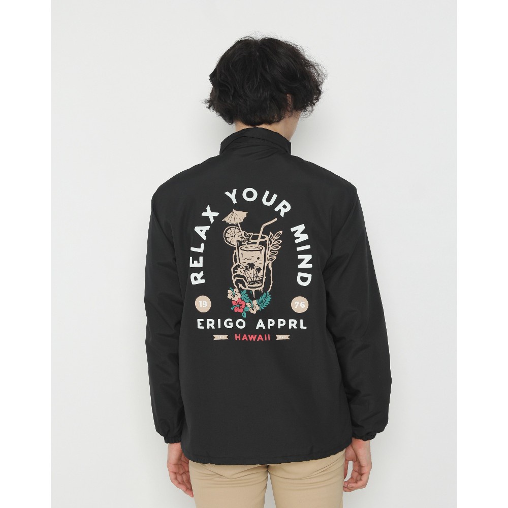 Jual Erigo Coach Jacket Your Mind Black Unisex | Shopee Indonesia
