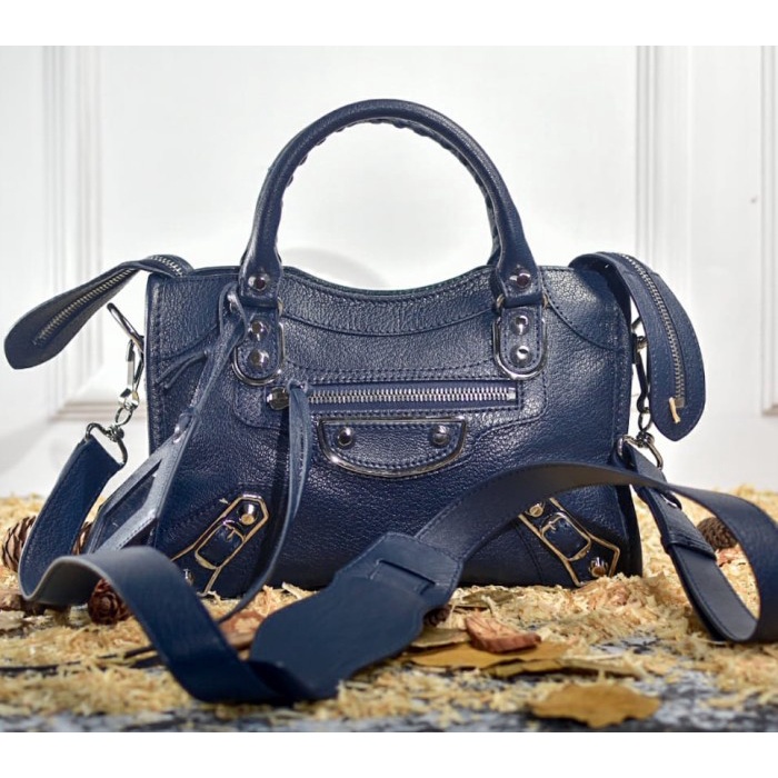 Balenciaga mini city blue clearance