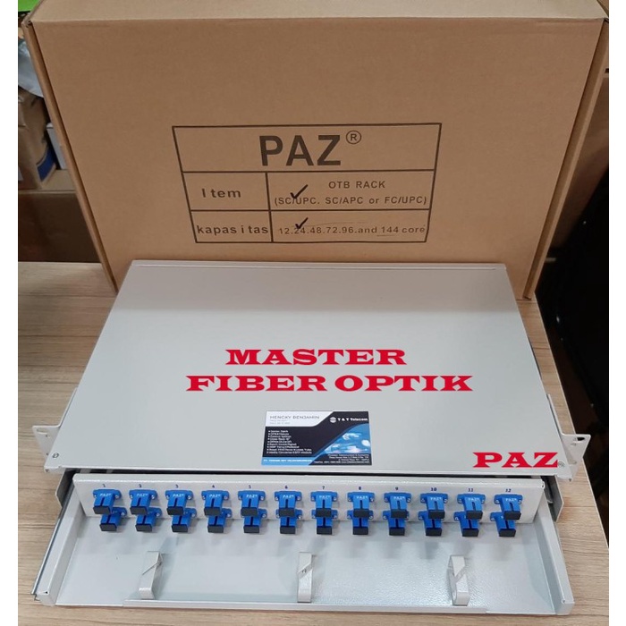 Jual [Ori] Paz Odf/Otb Rack 24 Core Adaptor Sc/Upc Singlemode Fiber ...