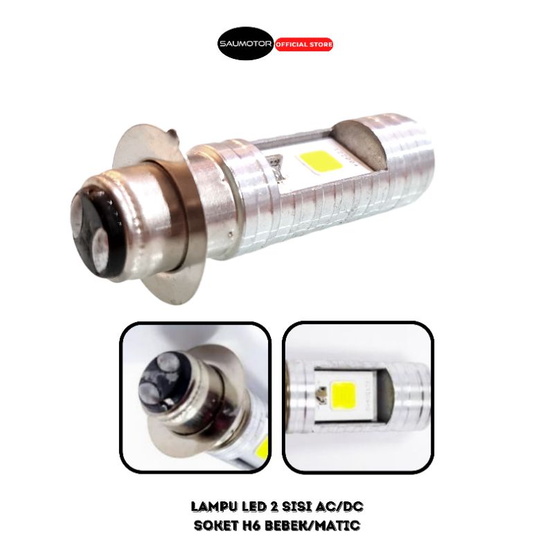 Jual Saumotor Lampu Led 2 Sisi Ac/Dc Lampu Motor Led Bebek Matic ...