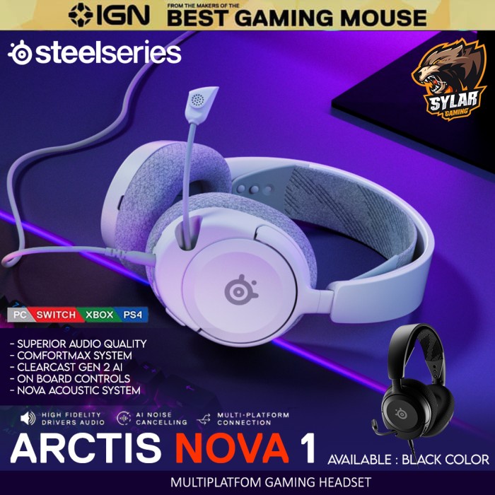 Jual STEELSERIES ARCTIS NOVA 1 GAMING HEADSET | Shopee Indonesia