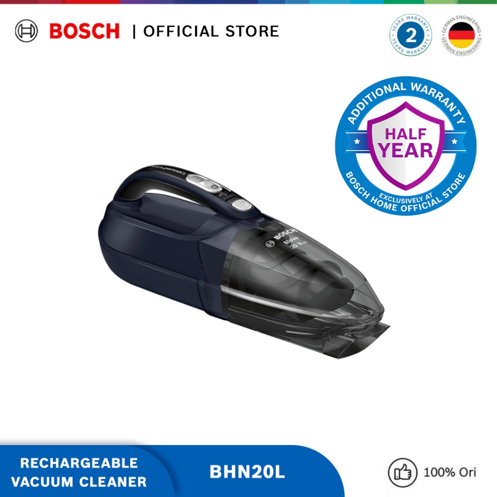 Jual Bosch BHN20L Rechargeable Vacuum Cleaner Move Lithium 20Vmax Blue