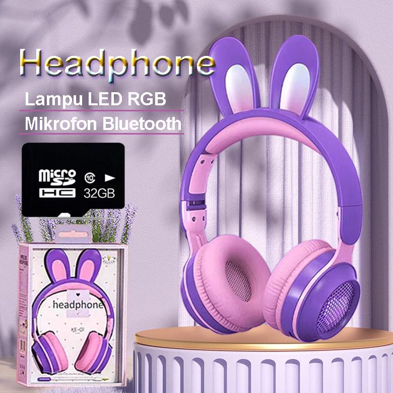 Jual NEW! Rabbit Ear Cute Wireless Bluetooth Headphone TWS Deep