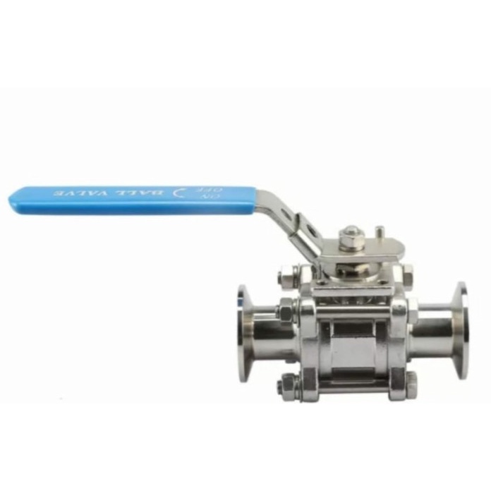 Jual Ball Valve 3Pc Sanitary Ferrule Ss 304 1/2