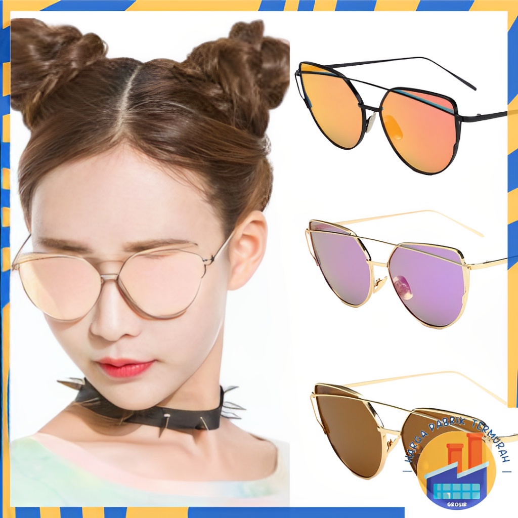 HPT Kacamata Kucing Fashion Wanita 5589 Sunglasses Eyeglasses Murah Aksesoris Wanita