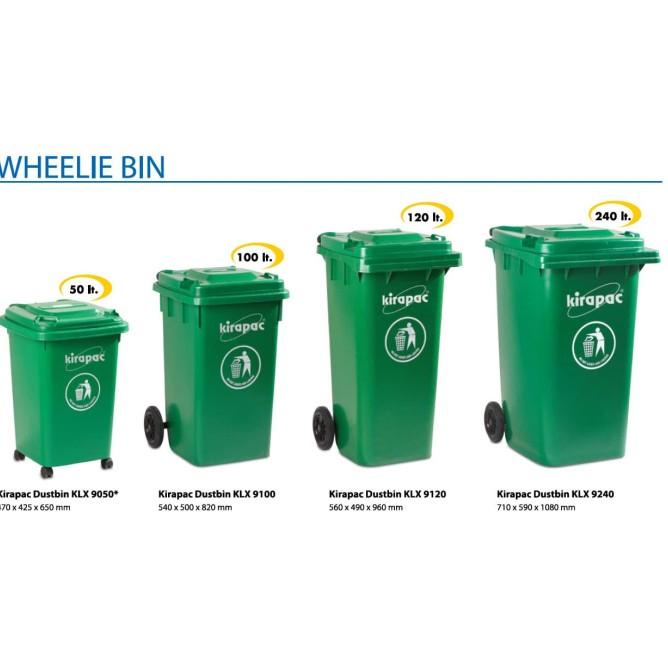 Jual Kirapac Tempat Sampah / Dust Bin Besar + Roda 100 Liter Klx-9100 ...