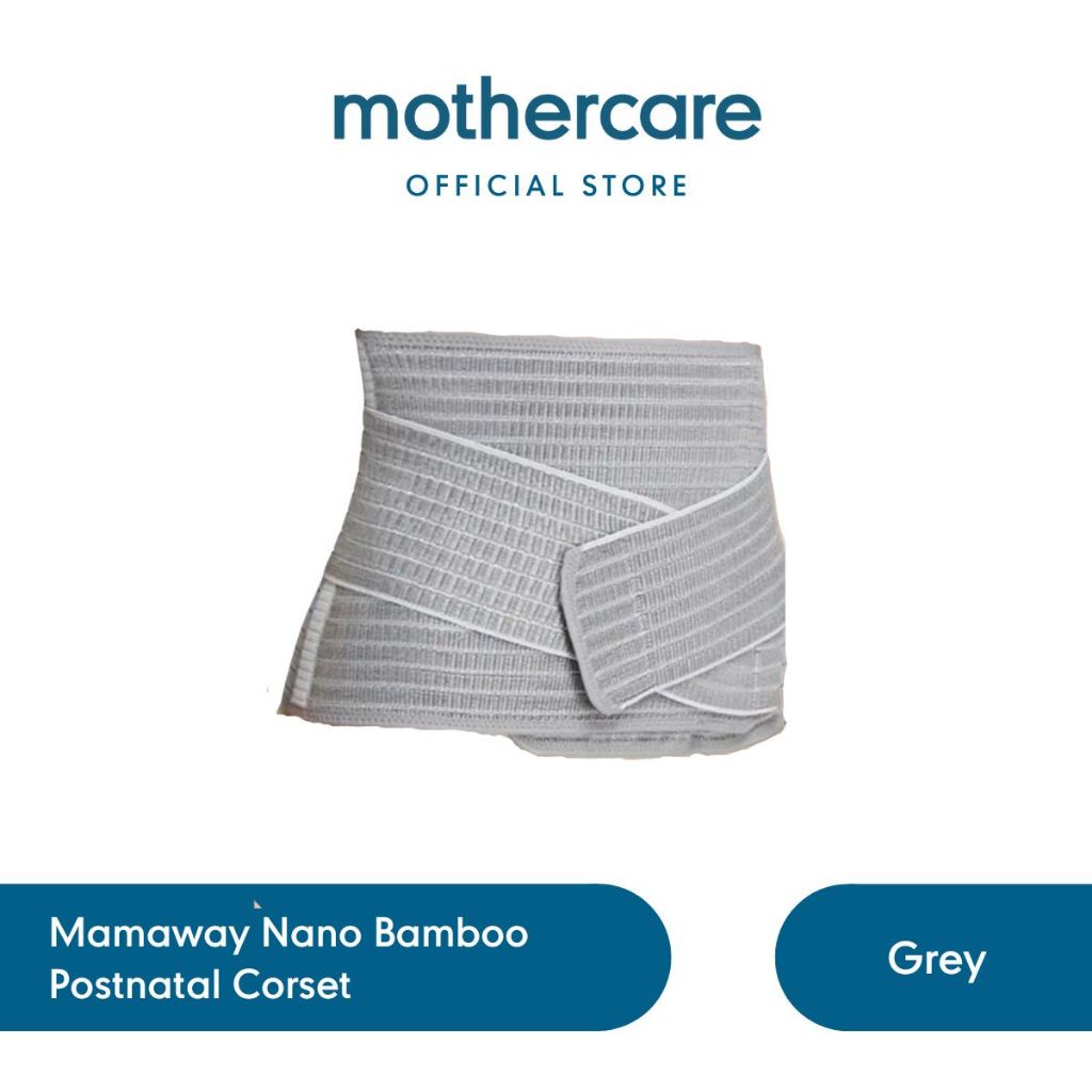 Jual Mamaway Nano Bamboo Postnatal Belly Band Corset Grey Korset