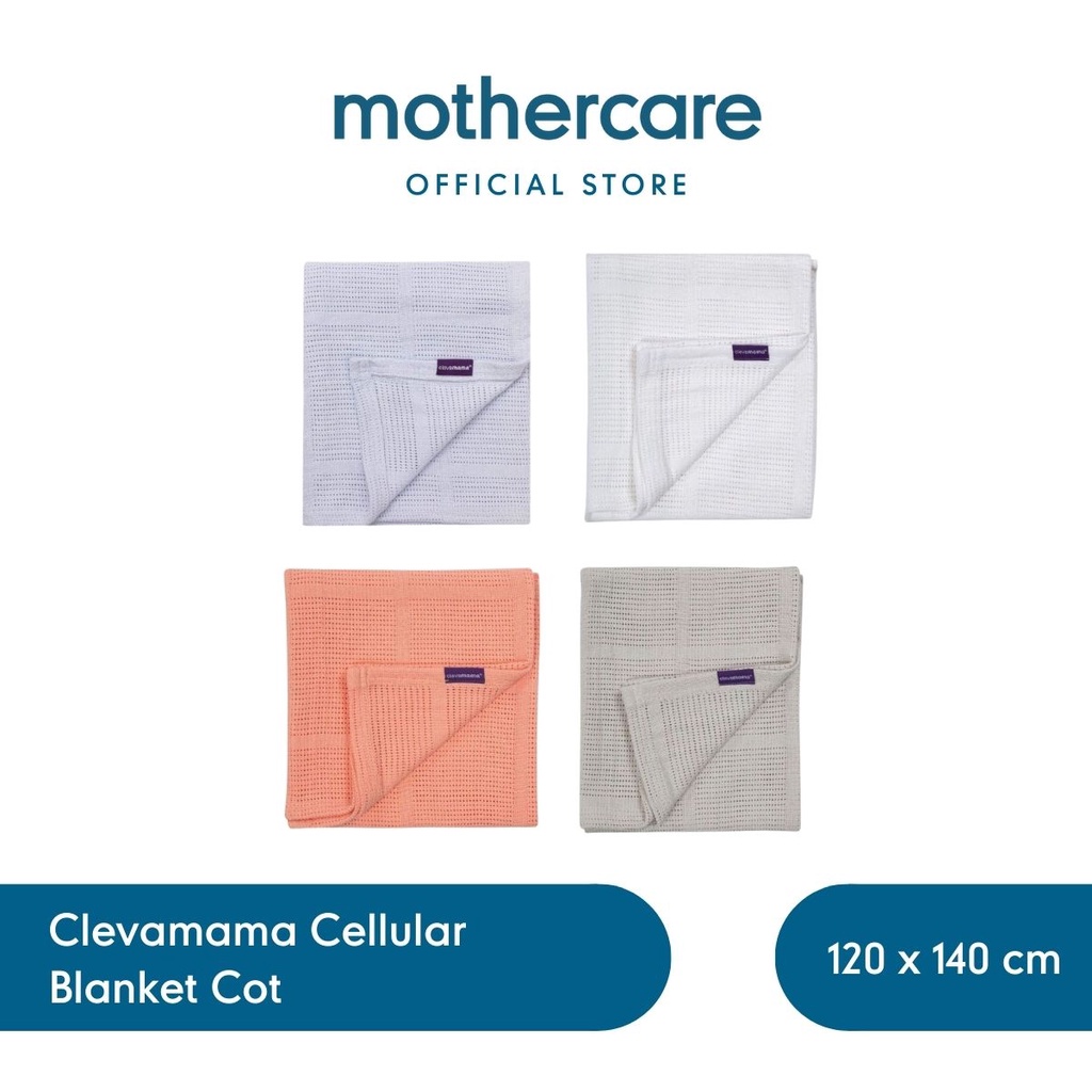 Jual Clevamama Cellular Blanket Cot Selimut Bayi (Biru) Shopee