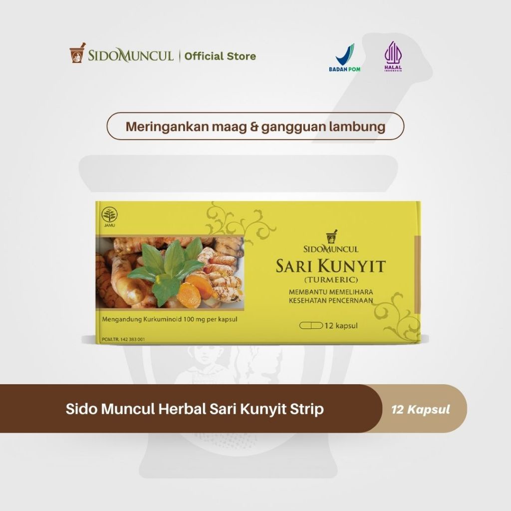 Jual Sido Muncul Natural Herbal Sari Kunyit Strip 12k Sakit Maag Perut Lambung Shopee Indonesia 8692